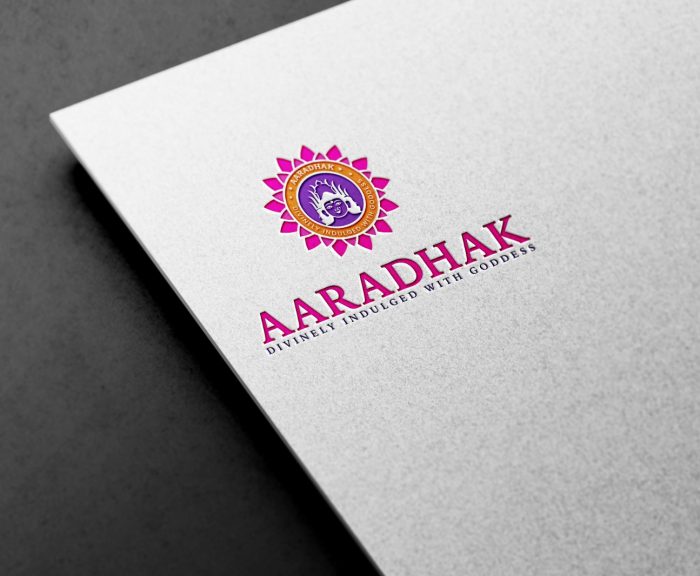 Aaradhak logo mockup