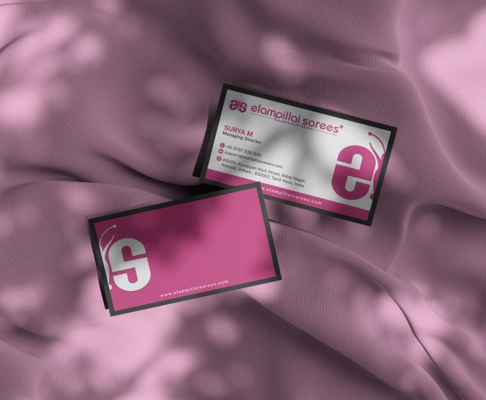 Business Card On Fabric Mockup by Anthony Boyd Graphics. Free for personal and commercial use.