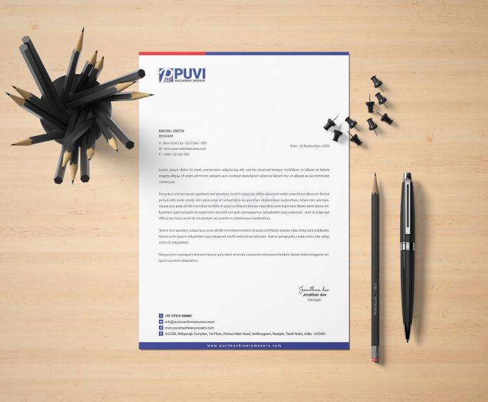 letterhead mockup